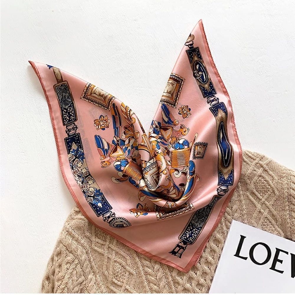 Pink Jewel Silk Scarf